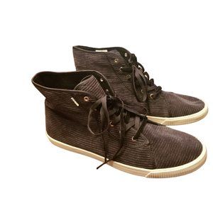EUC | TOMS | Women’s | Camarillo Dark Gray Corduroy High-top Sneaker | Size: 10